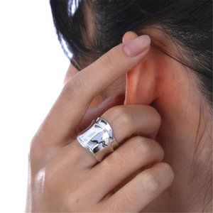 NEW | Shiny Wide 925 Sterling Open Ring